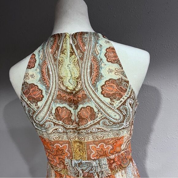 Halter paisley print maxi dress - Picture 8 of 15